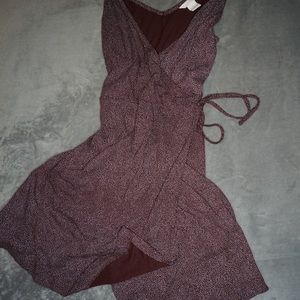 H&M polka dot tie dress